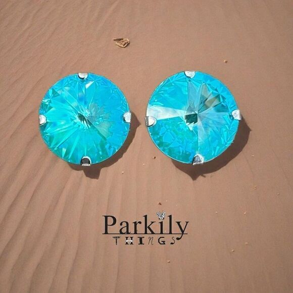 Handcrafted earrings with Swarovski crystal - Picture 1 of 4